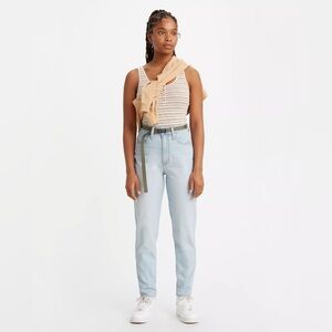 Levi's High Waisted Taper Super Light Wash Jeans